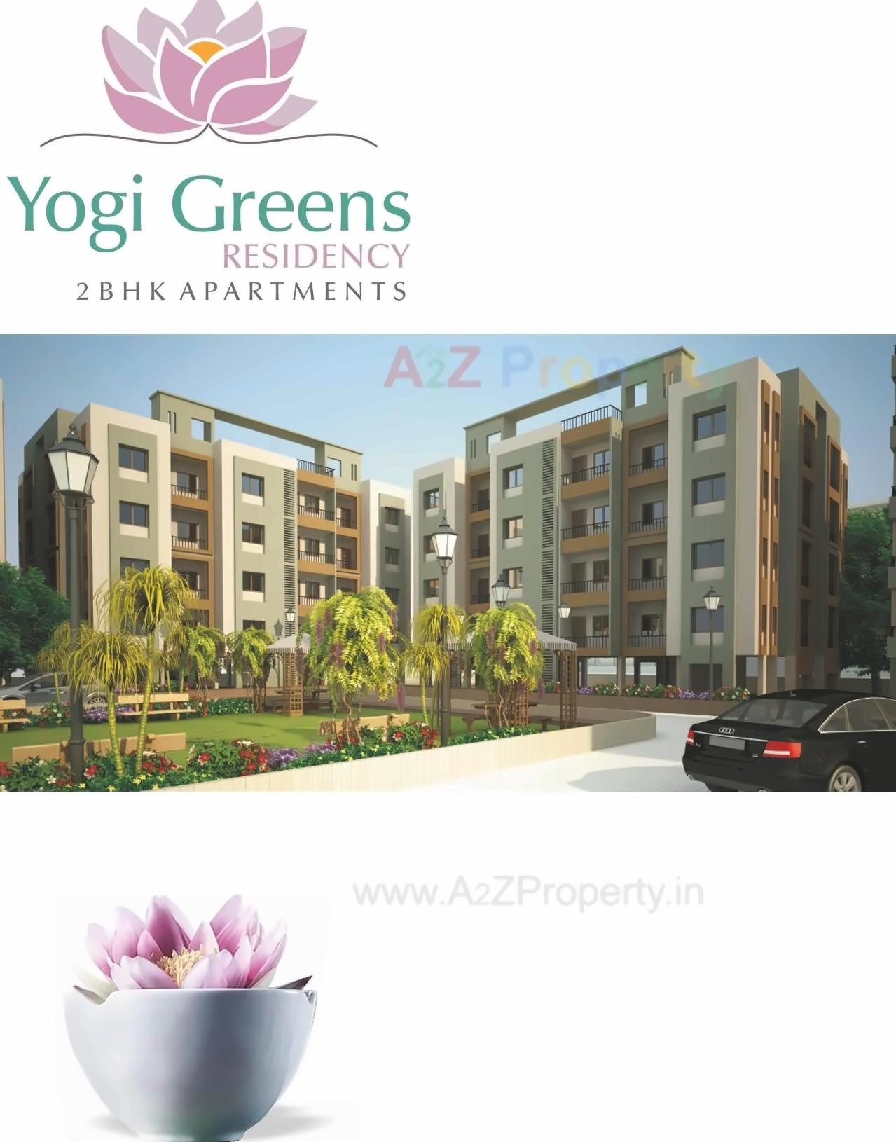 3D Elevation of real estate project Yogi Greens Residency   (tower A, H I) located at Channi, Vadodara, Gujarat