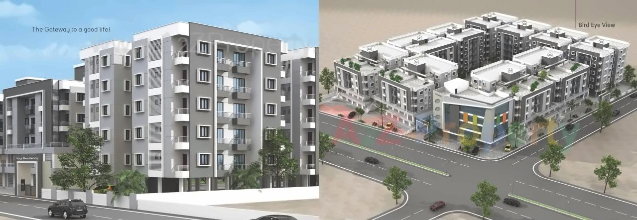 3D Elevation of real estate project Yogi Residency located at Atladara, Vadodara, Gujarat