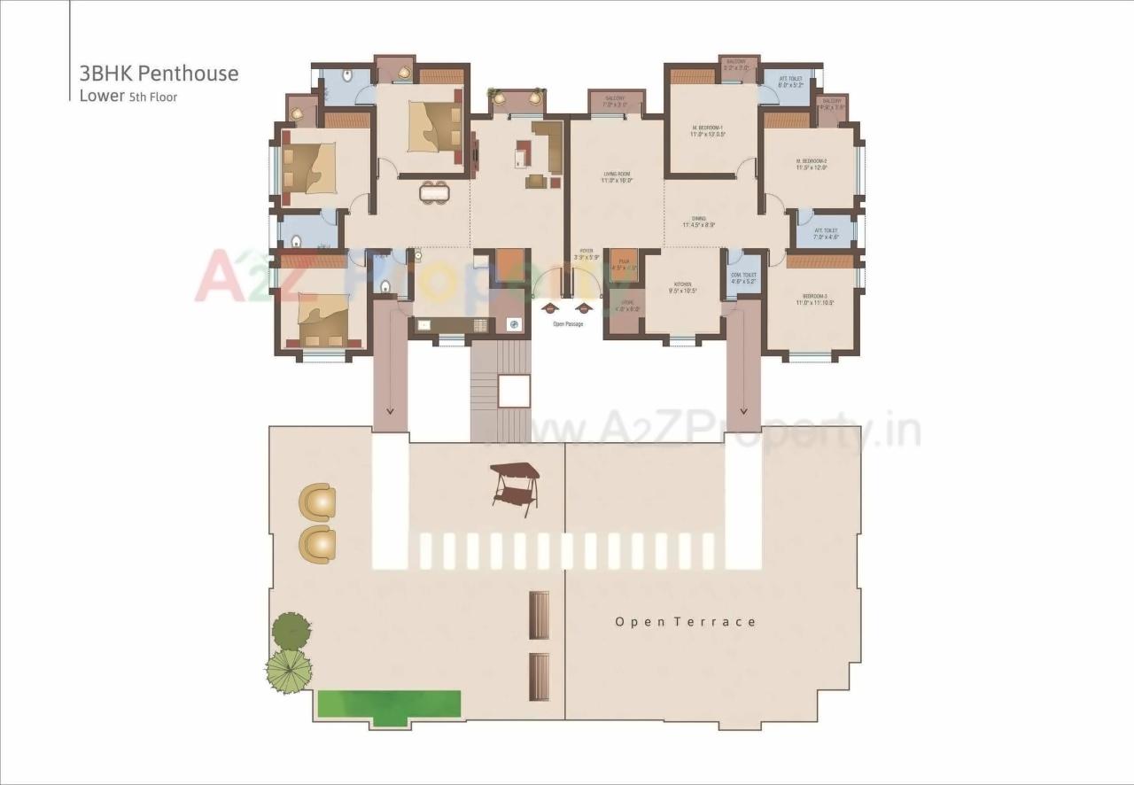 Layout of real estate project Yogi Residency located at Atladara, Vadodara, Gujarat