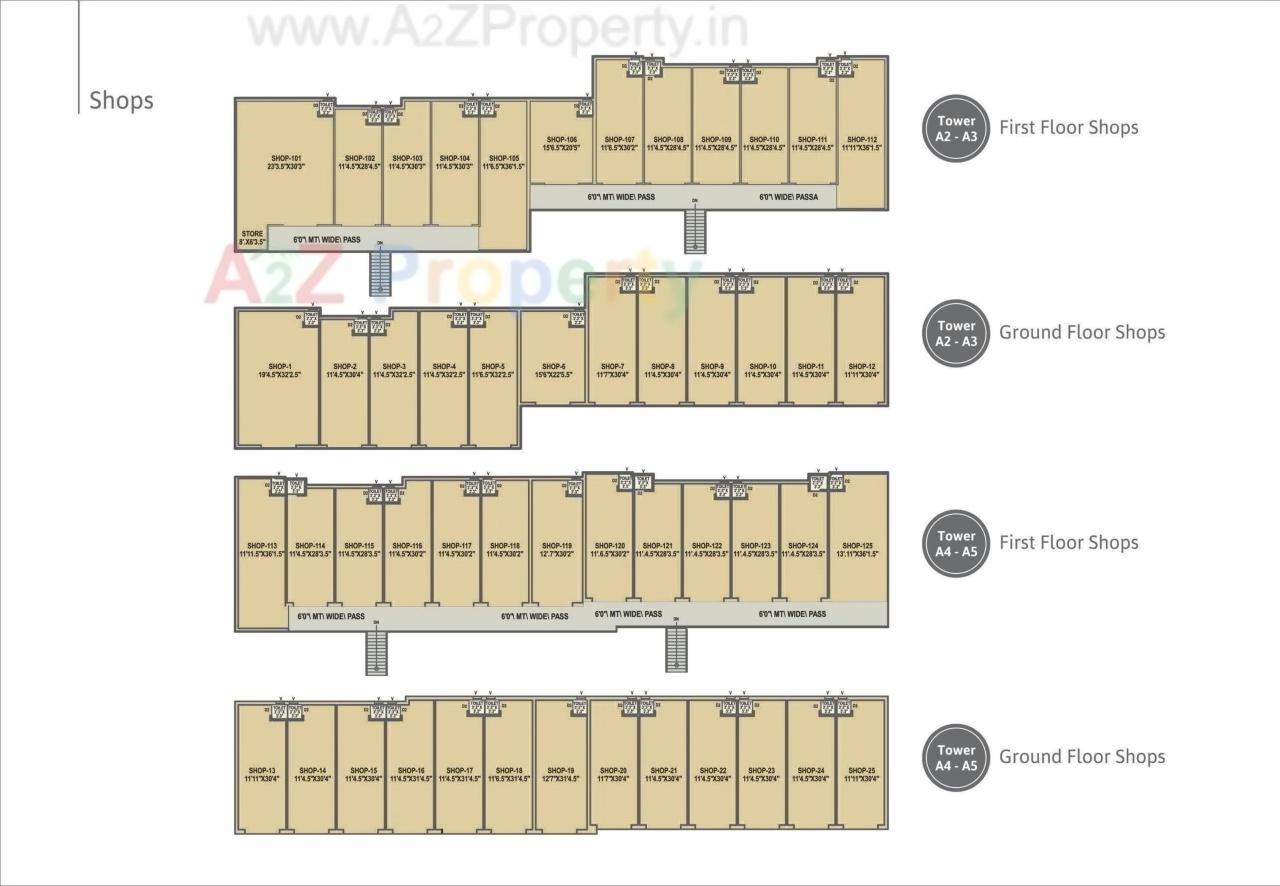 Layout of real estate project Yogi Residency located at Atladara, Vadodara, Gujarat