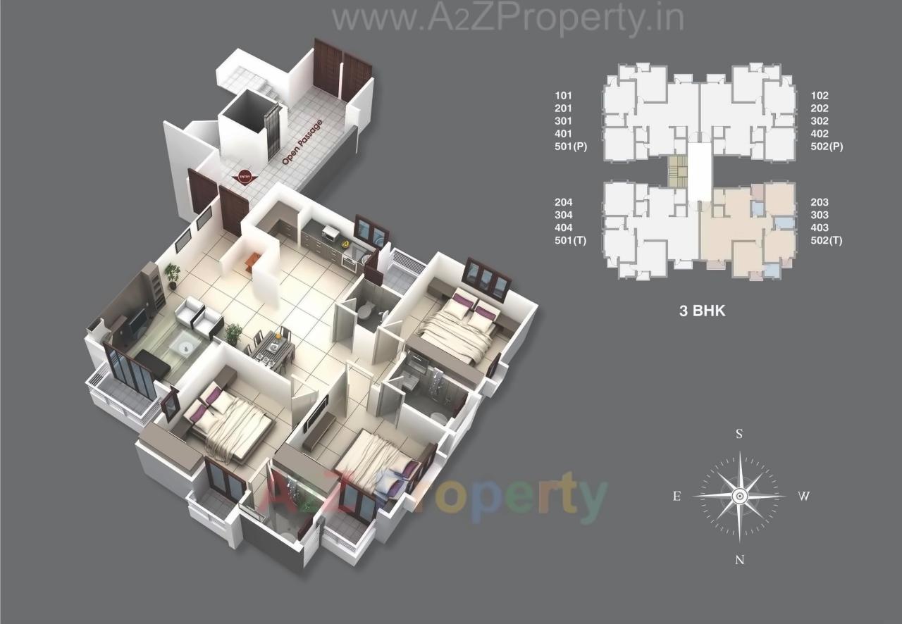 Layout of real estate project Yogi Residency located at Atladara, Vadodara, Gujarat