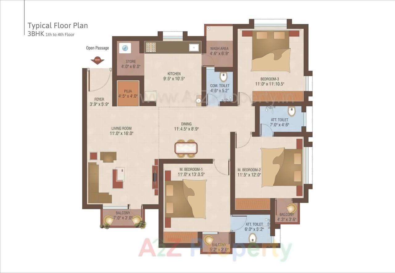 Layout of real estate project Yogi Residency located at Atladara, Vadodara, Gujarat