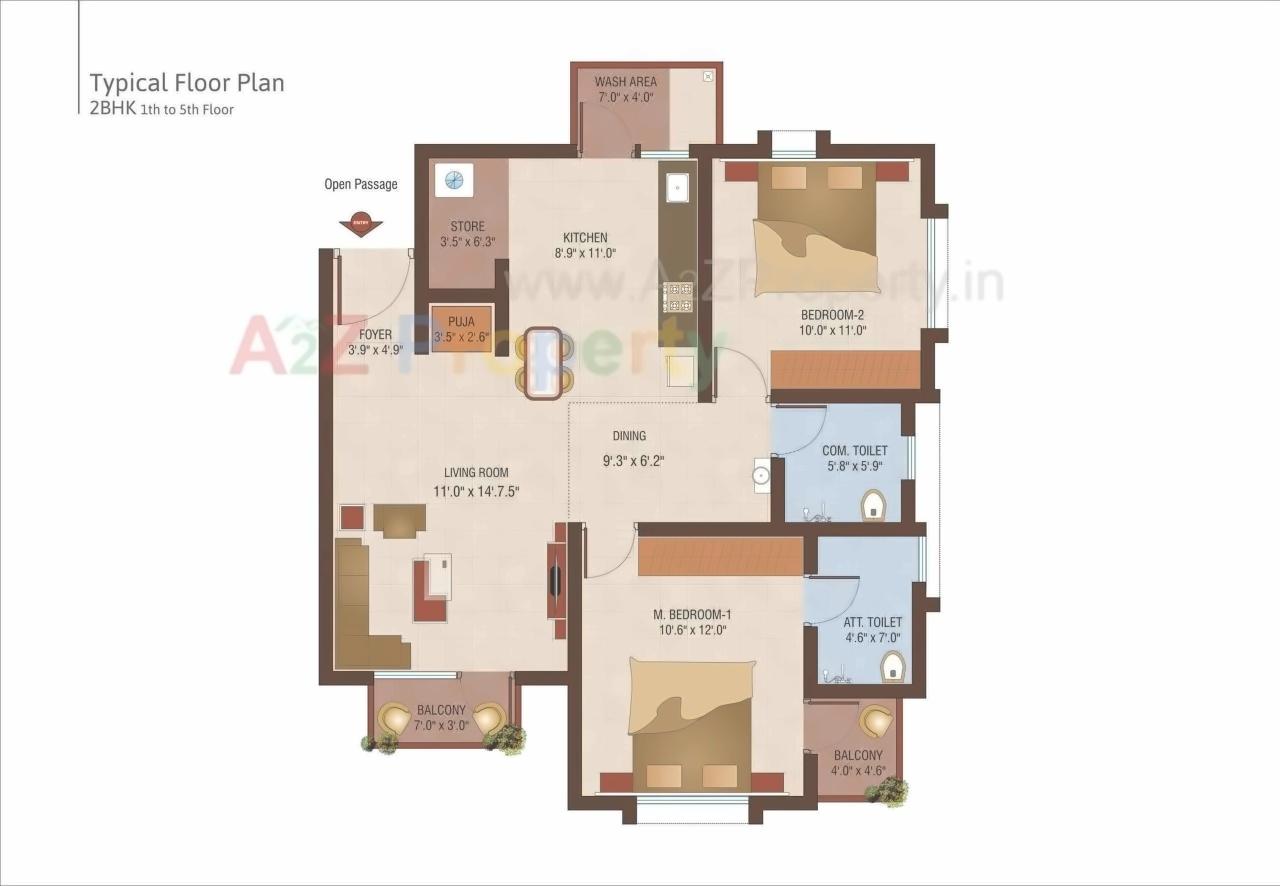 Layout of real estate project Yogi Residency located at Atladara, Vadodara, Gujarat