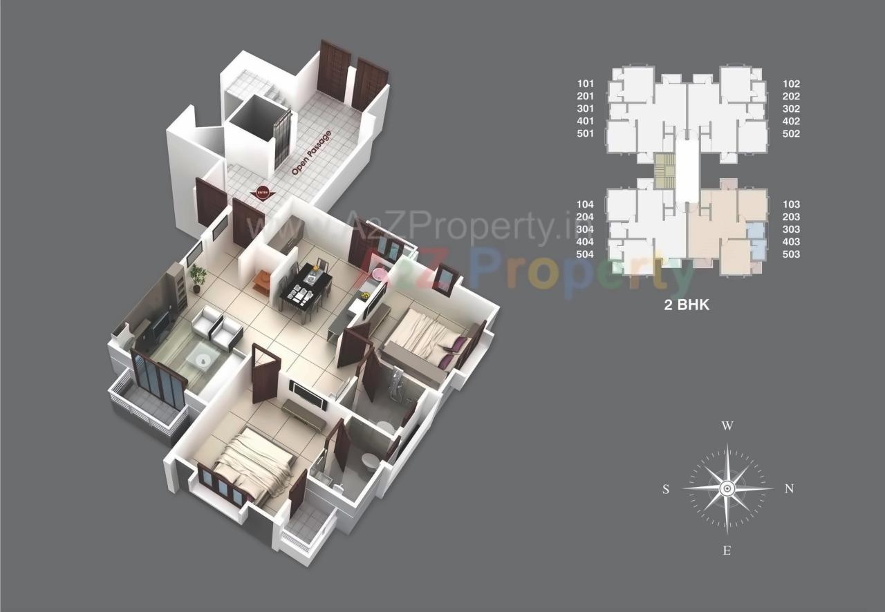 Layout of real estate project Yogi Residency located at Atladara, Vadodara, Gujarat