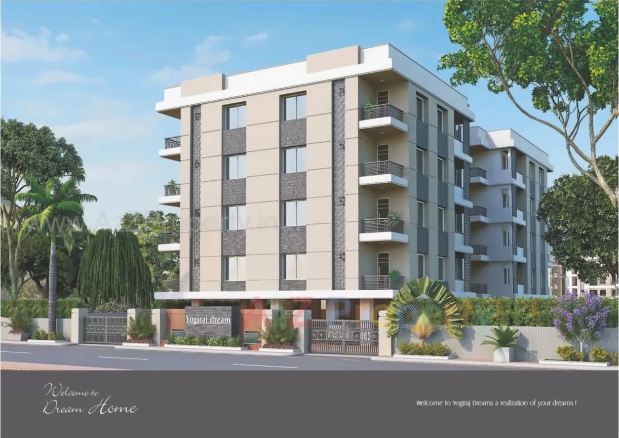 3D Elevation of real estate project Yogiraj Dreams located at Kasba, Vadodara, Gujarat
