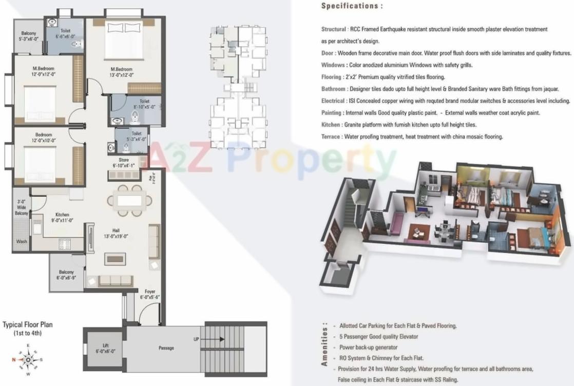Layout of real estate project Yogiraj Dreams located at Kasba, Vadodara, Gujarat