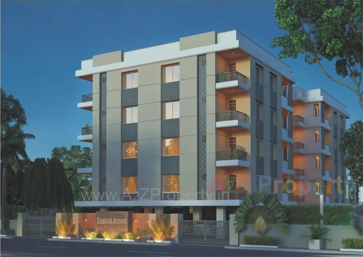 3D Elevation of real estate project Yogiraj Dreams located at Kasba, Vadodara, Gujarat