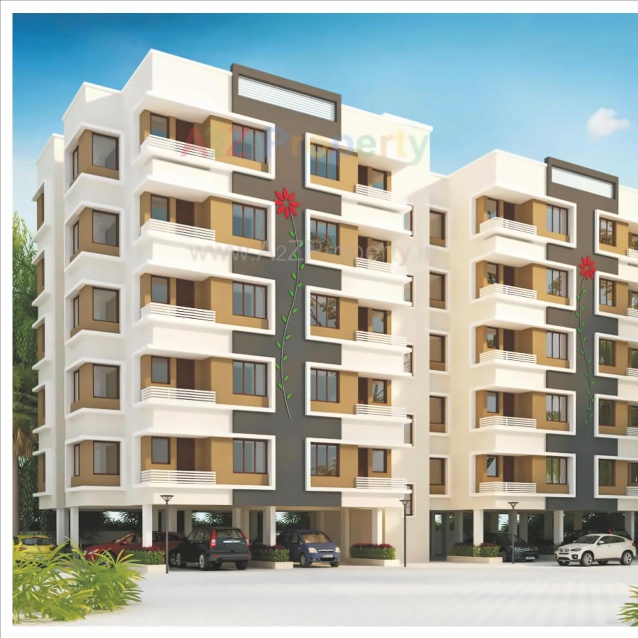 3D Elevation of real estate project Yogiraj Green located at Dasharath, Vadodara, Gujarat