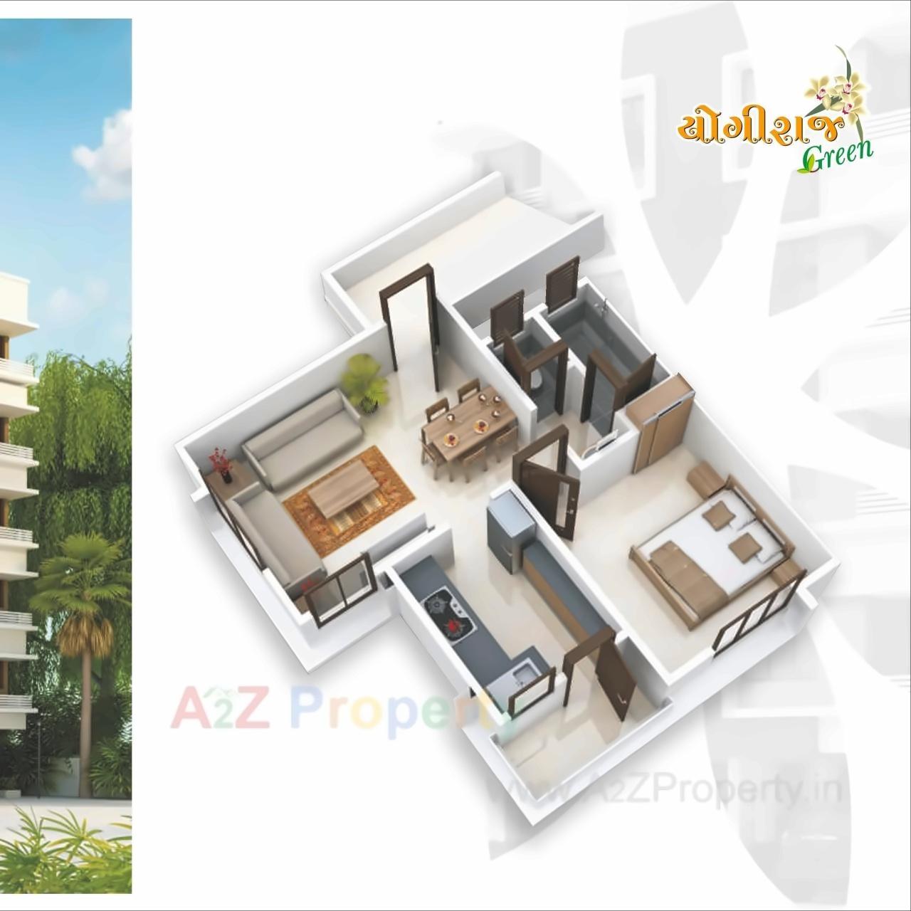 Layout of real estate project Yogiraj Green located at Dasharath, Vadodara, Gujarat