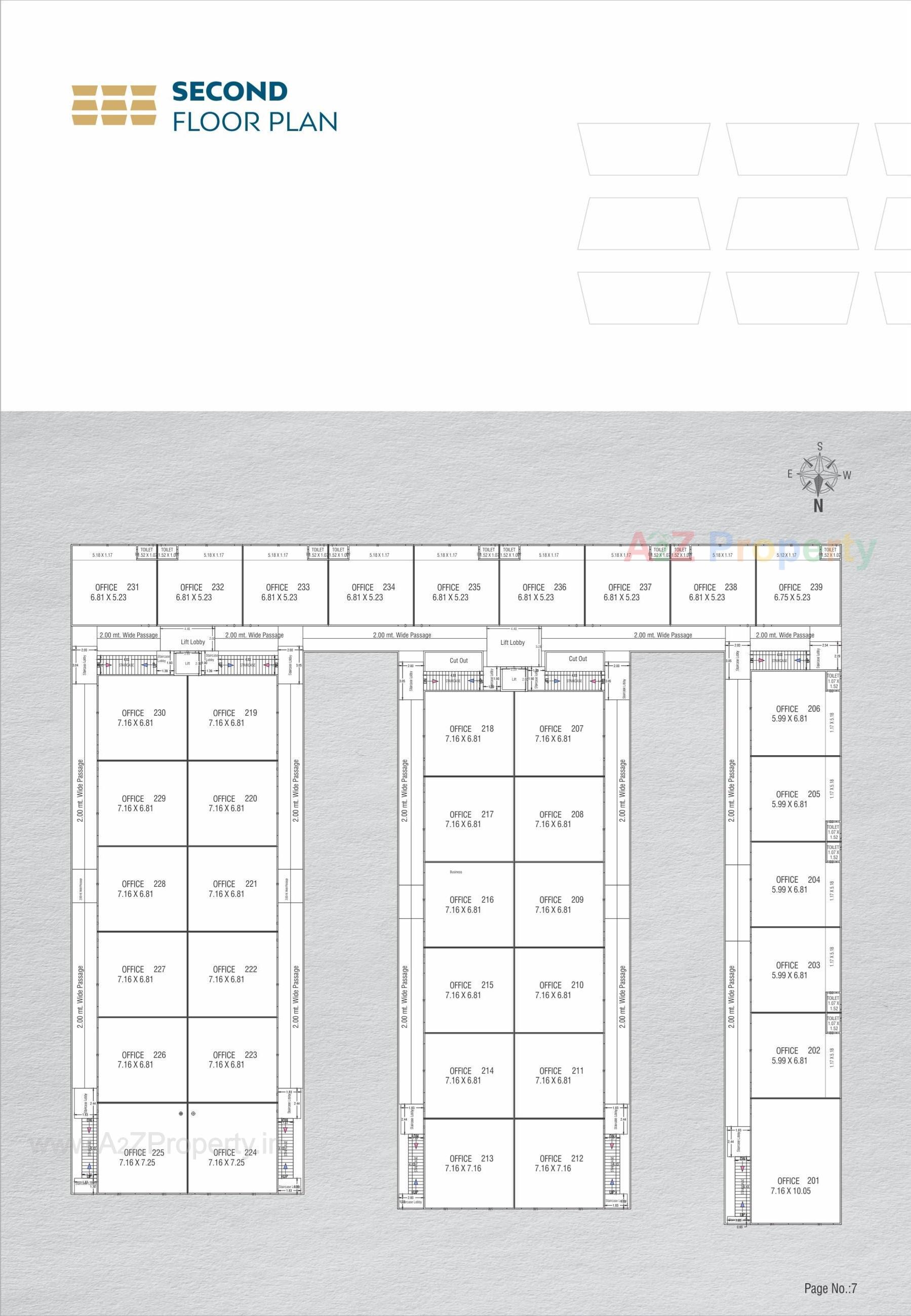 Layout of real estate project Yogiraj located at Karjan, Vadodara, Gujarat