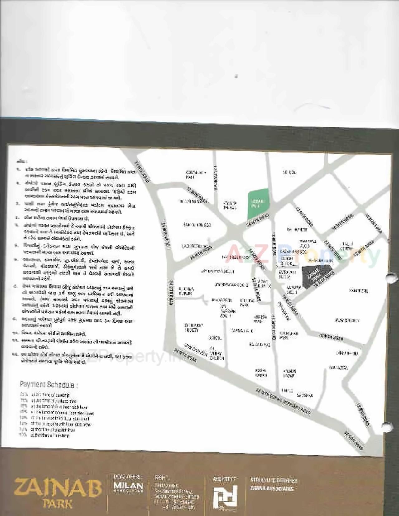  of real estate project Zainab Park located at Gorva, Vadodara, Gujarat