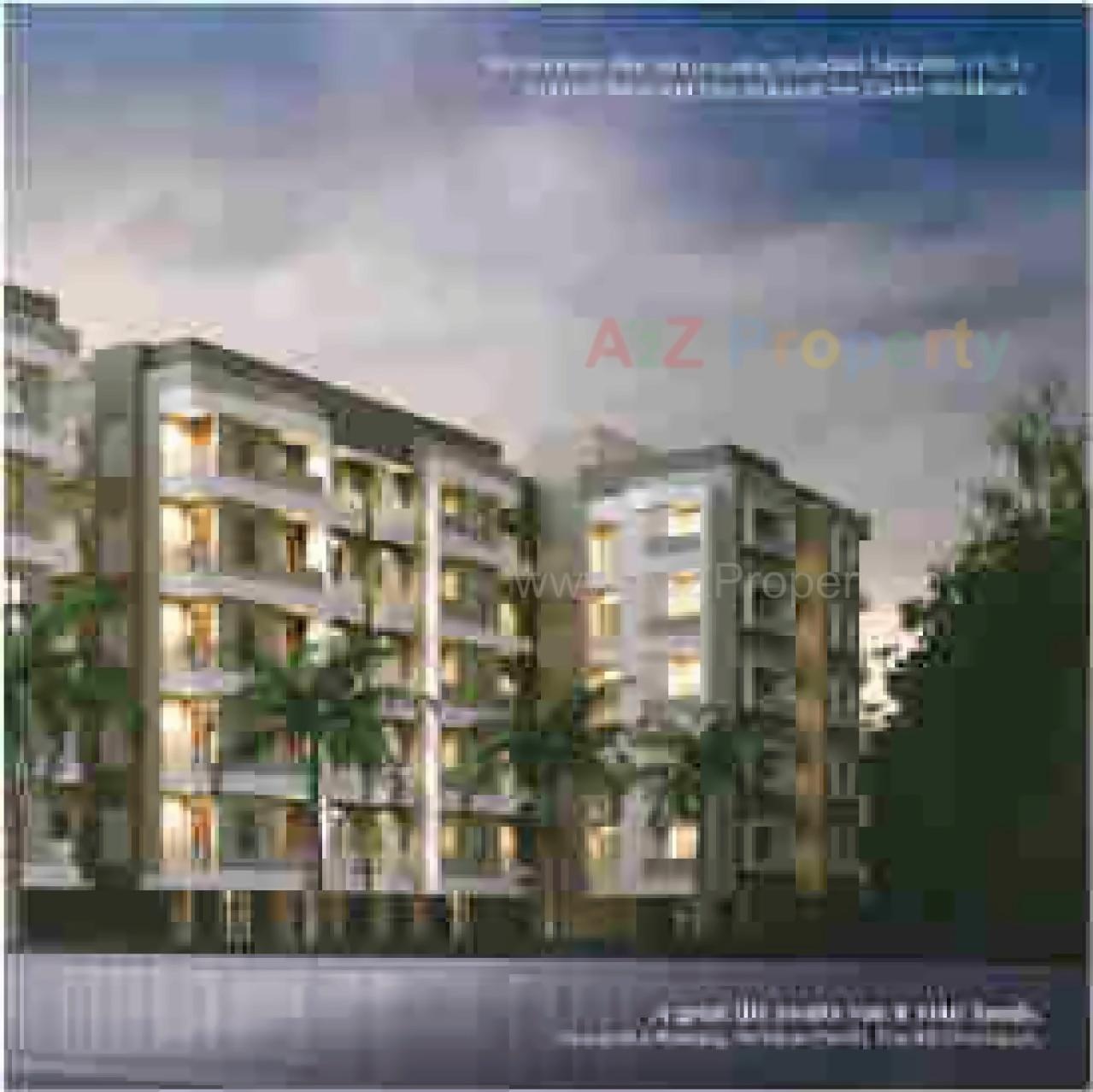 3D Elevation of real estate project Zainee Residency located at Sayajipura, Vadodara, Gujarat