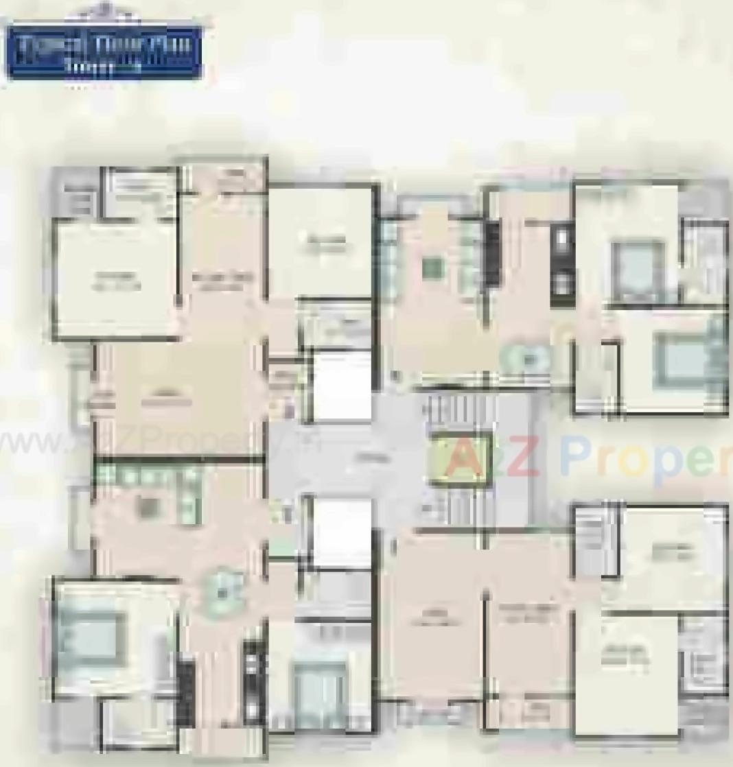 Layout of real estate project Zainee Residency located at Sayajipura, Vadodara, Gujarat