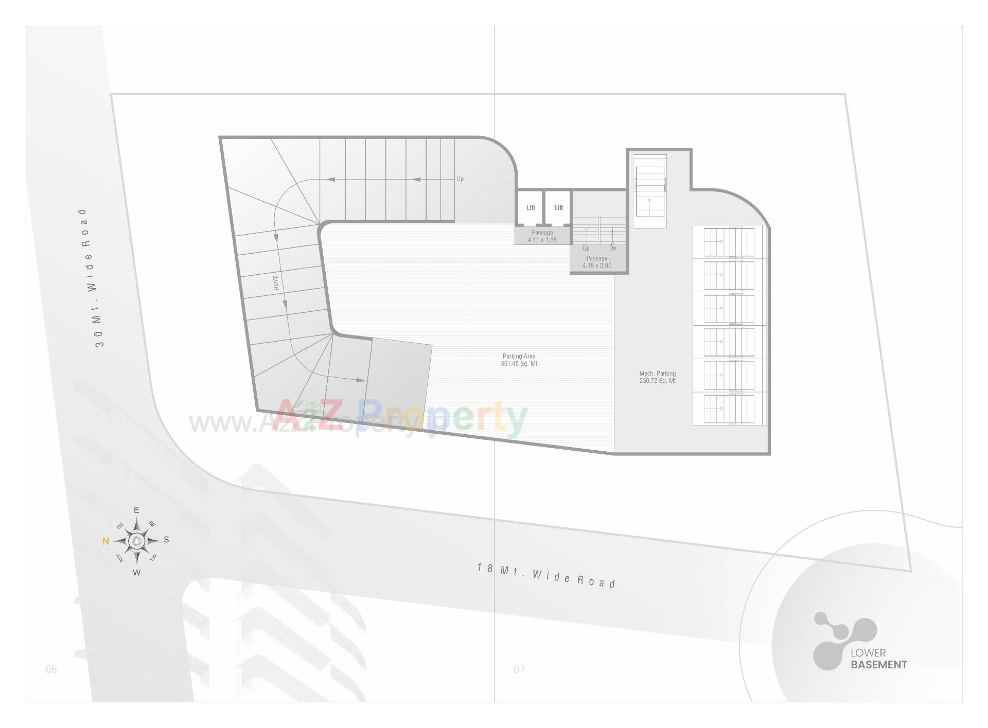 Layout of real estate project Zillion Fourteen located at Chhani, Vadodara, Gujarat
