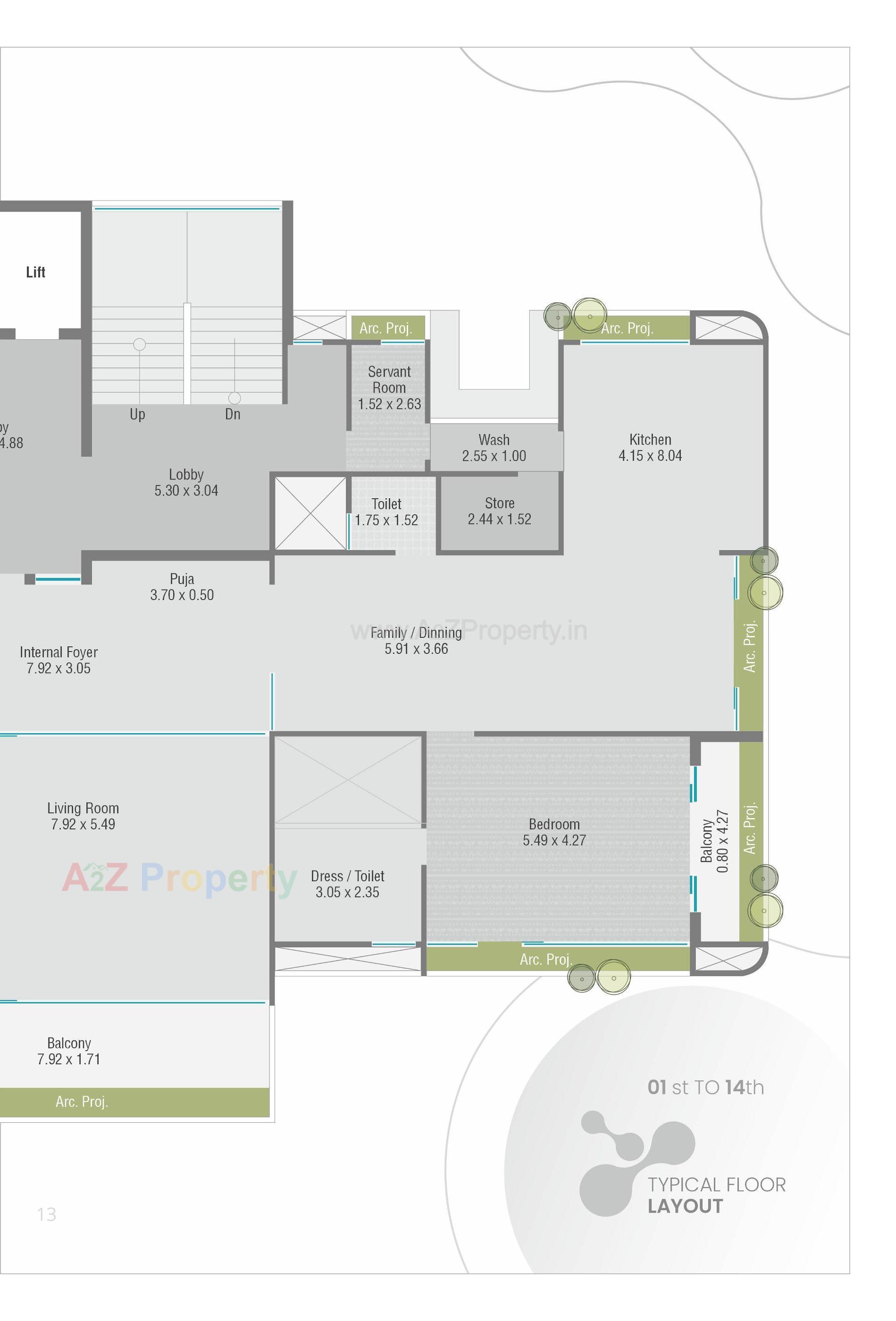 Layout of real estate project Zillion Fourteen located at Chhani, Vadodara, Gujarat