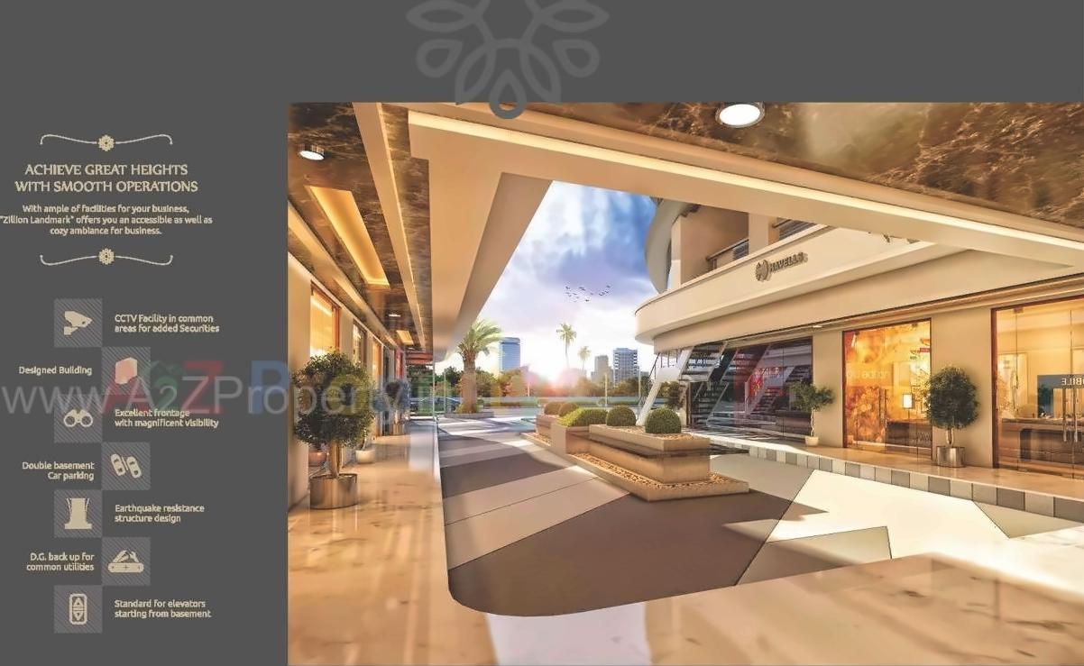 3D Elevation of real estate project Zillion Landmark located at Tarsali, Vadodara, Gujarat