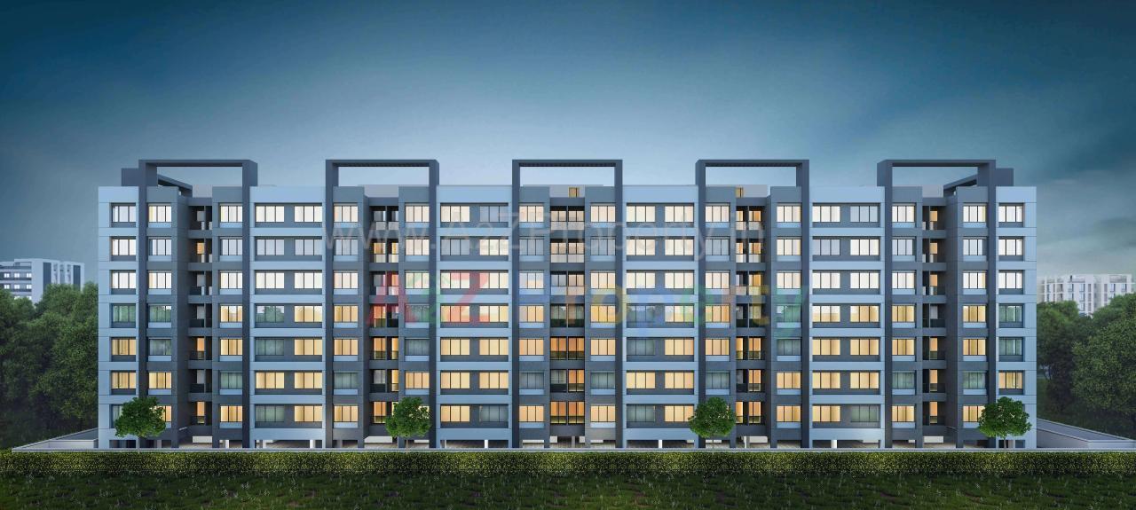 3D Elevation of real estate project Zillion Sparsh located at Tarsali, Vadodara, Gujarat