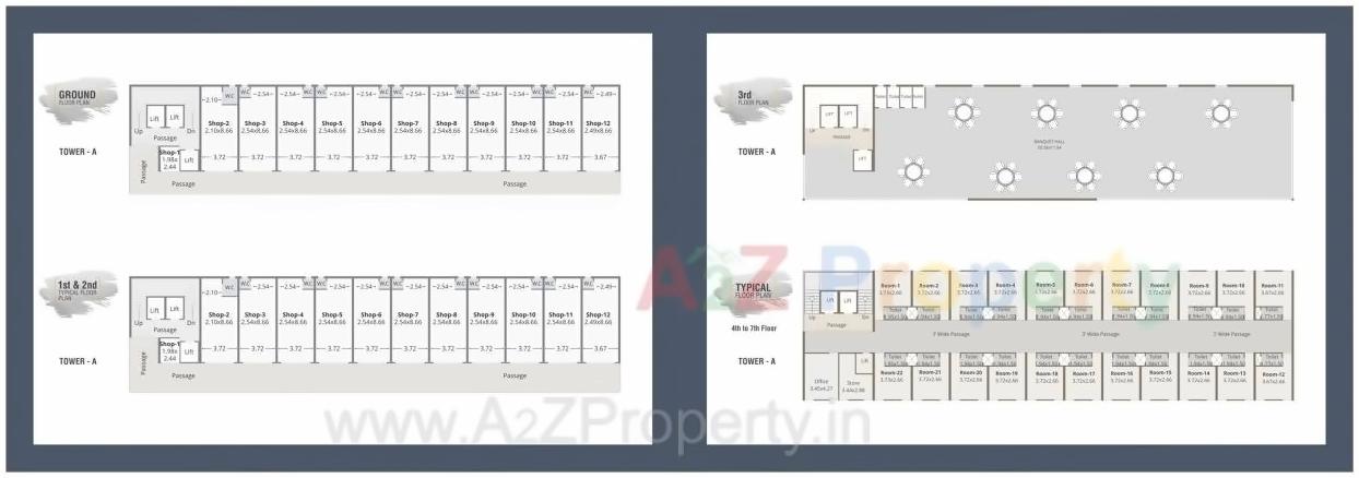 Layout of real estate project Zillion Sparsh located at Tarsali, Vadodara, Gujarat