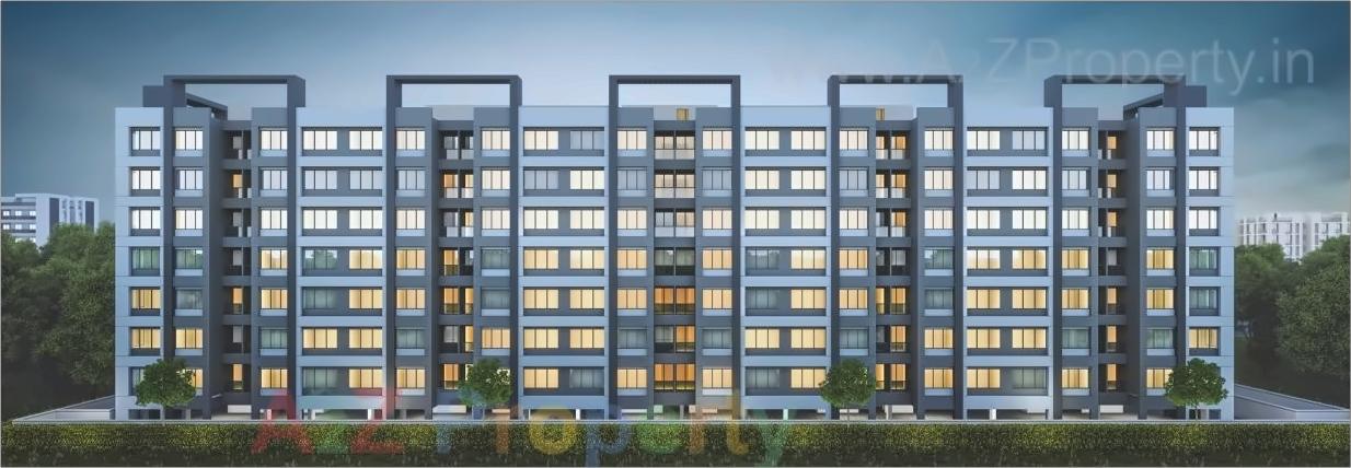 3D Elevation of real estate project Zillion Sparsh located at Tarsali, Vadodara, Gujarat