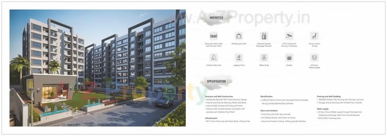  of real estate project Zillion Sparsh located at Tarsali, Vadodara, Gujarat