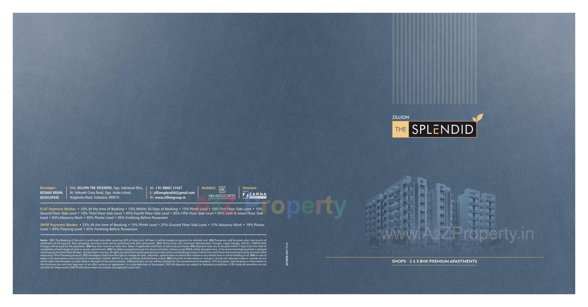  of real estate project Zillion The Splendid located at Bapod, Vadodara, Gujarat
