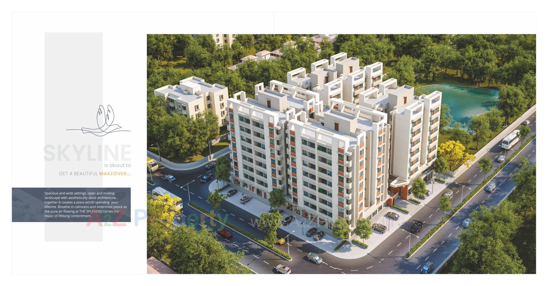 3D Elevation of real estate project Zillion The Splendid located at Bapod, Vadodara, Gujarat