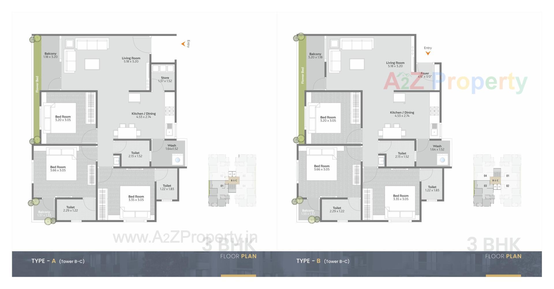 Layout of real estate project Zillion The Splendid located at Bapod, Vadodara, Gujarat