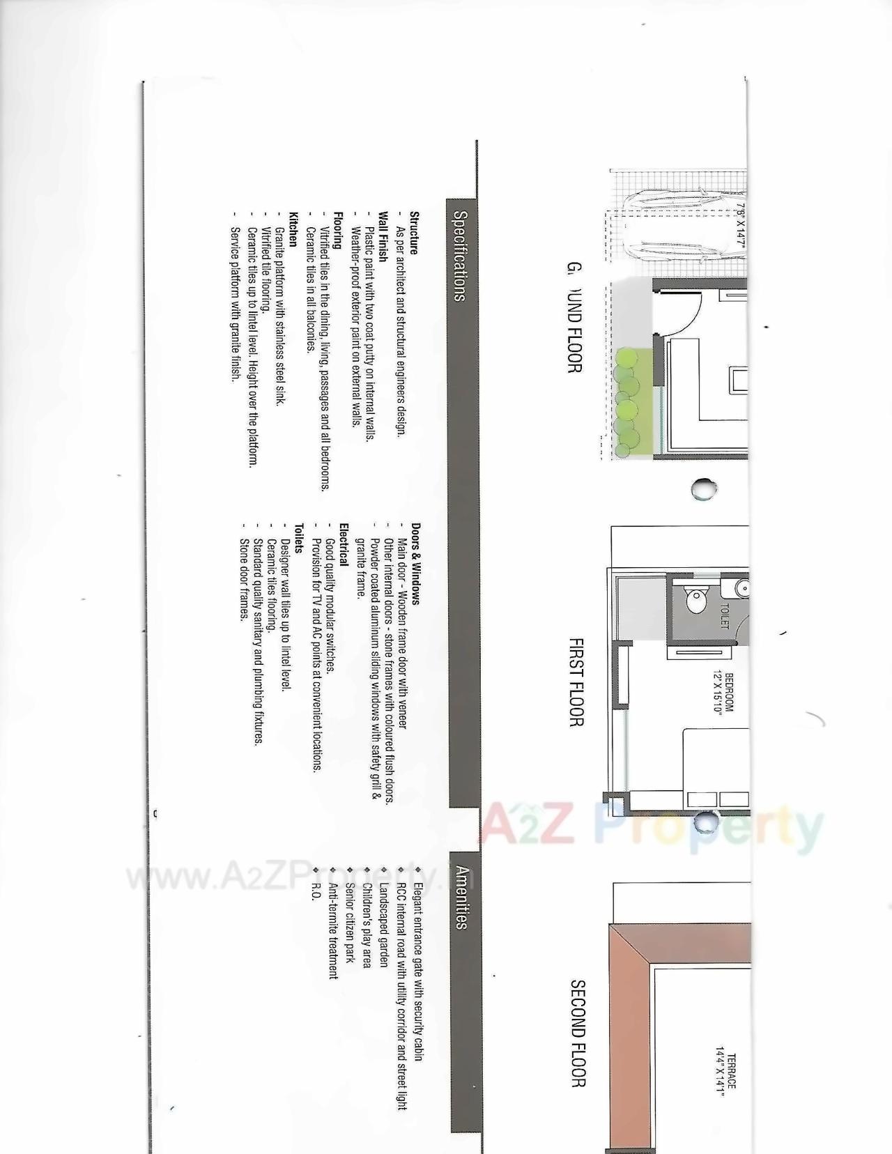 Layout of real estate project Zubeda Residency located at Tandalaja, Vadodara, Gujarat