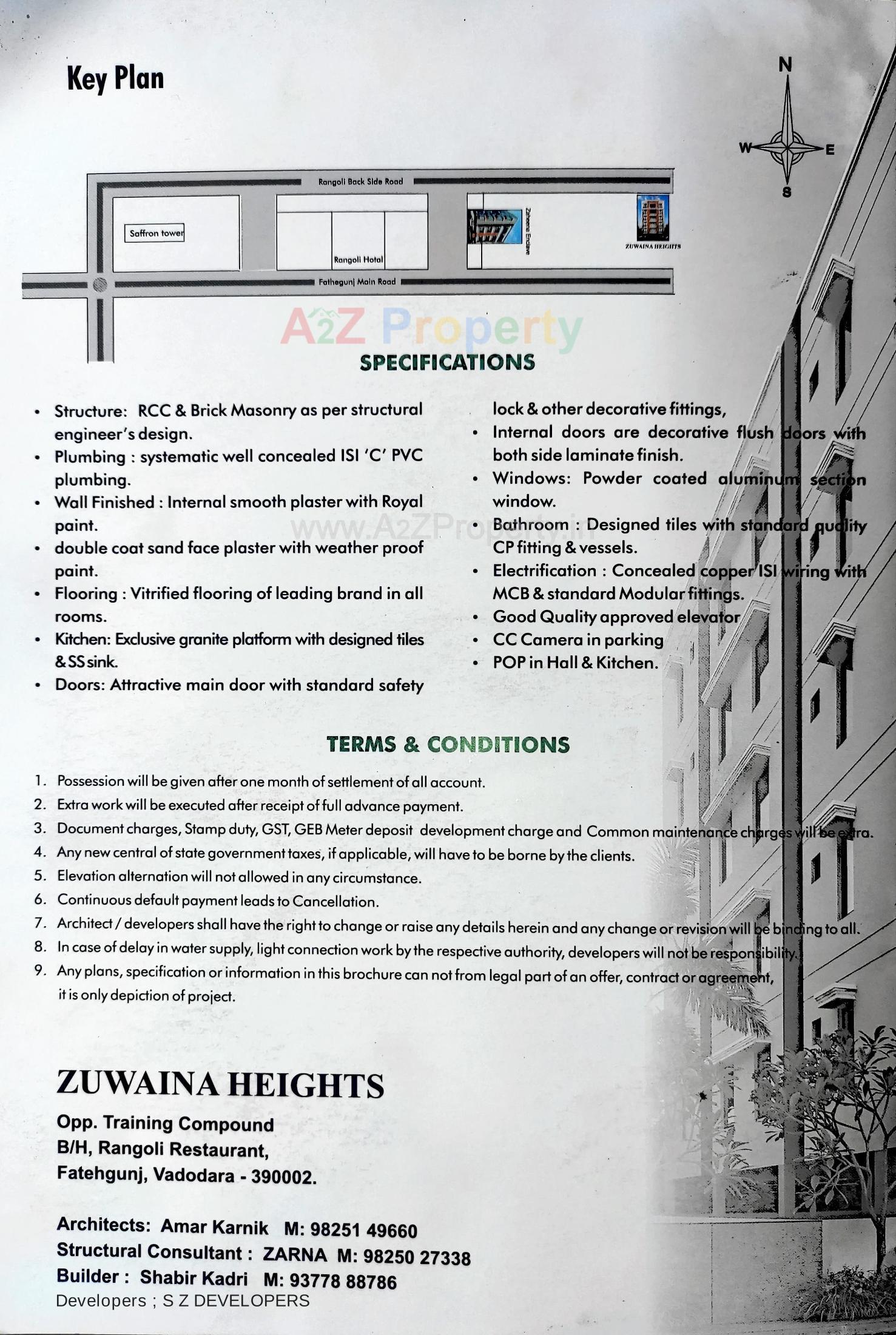  of real estate project Zuwaina Heights located at Kasba, Vadodara, Gujarat