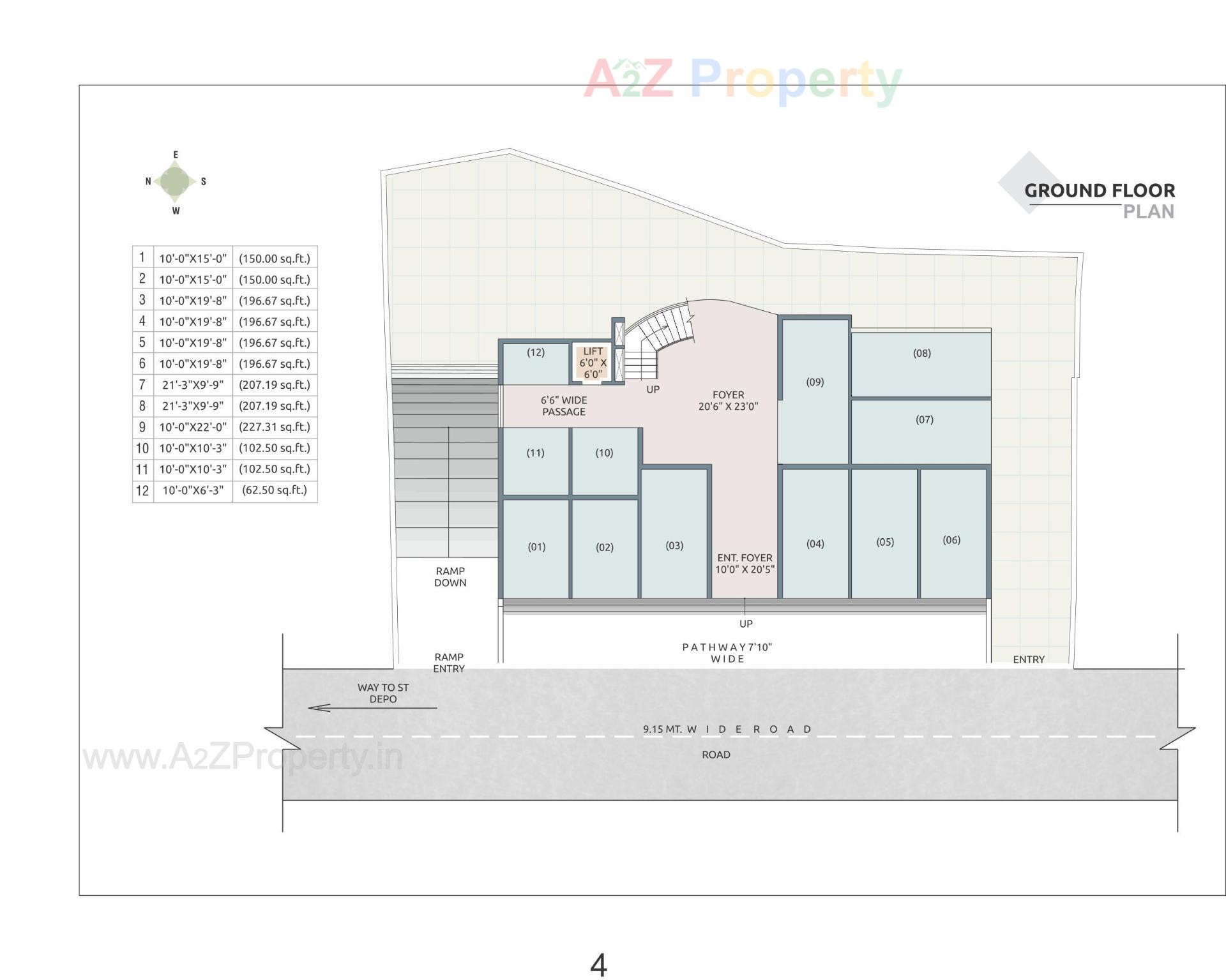 Layout of real estate project Aagam Business Park located at Valsad, Valsad, Gujarat