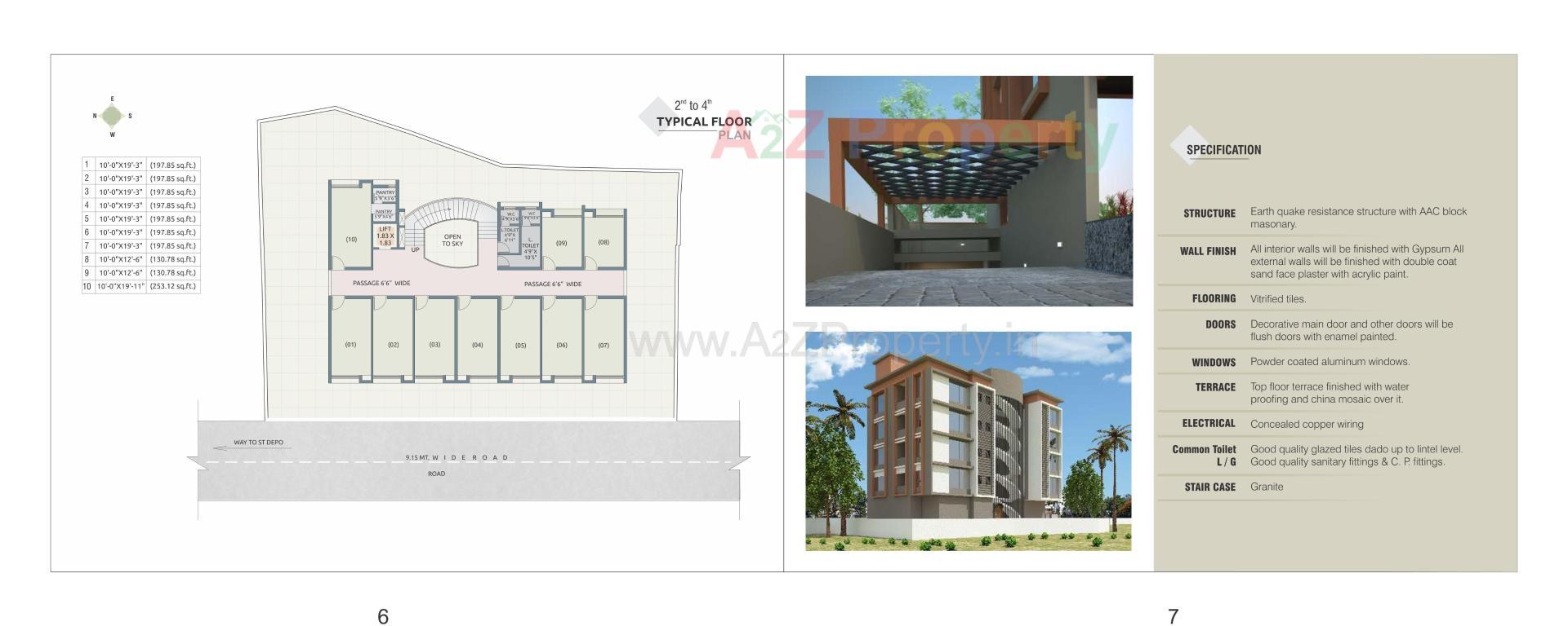 Layout of real estate project Aagam Business Park located at Valsad, Valsad, Gujarat