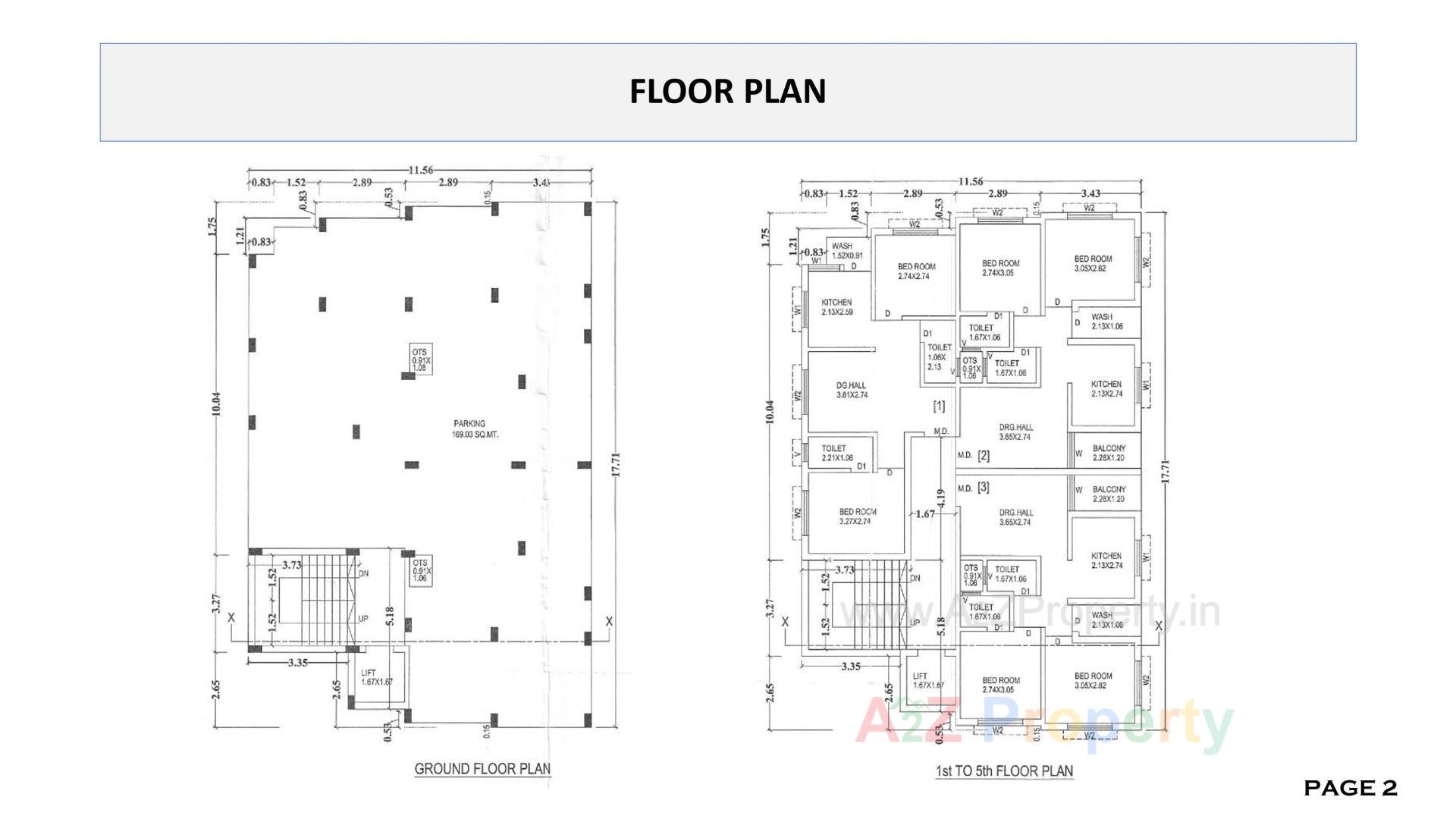 Layout of real estate project Aakashdeep located at Abrama, Valsad, Gujarat