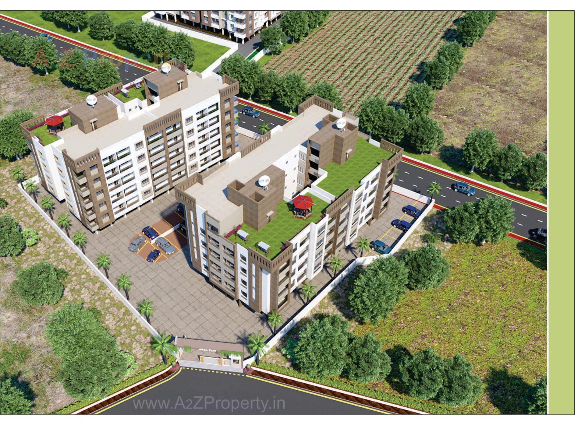 3D Elevation of real estate project Aman Park located at Vapi, Valsad, Gujarat