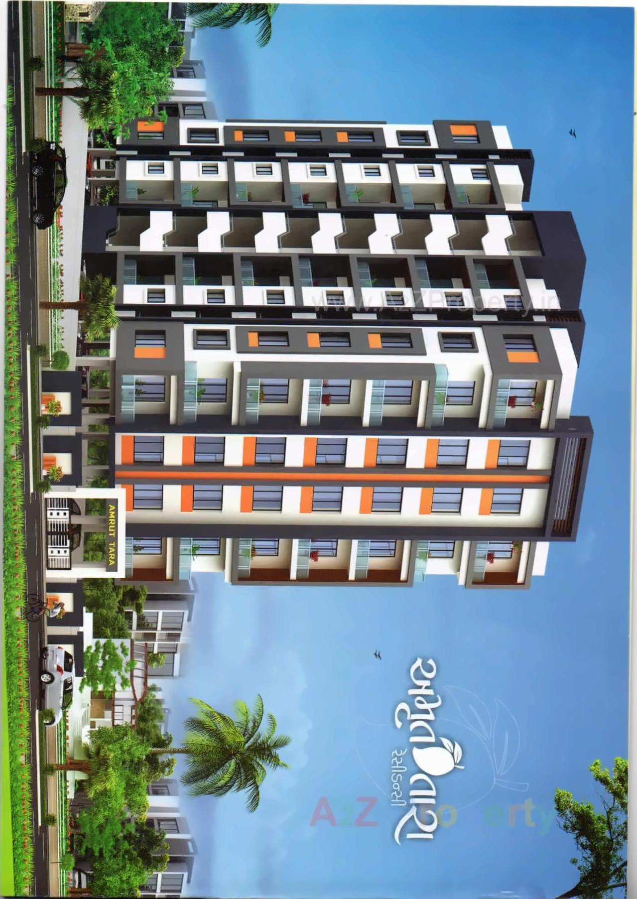 3D Elevation of real estate project Amrut Tara Residency located at Pardi, Valsad, Gujarat