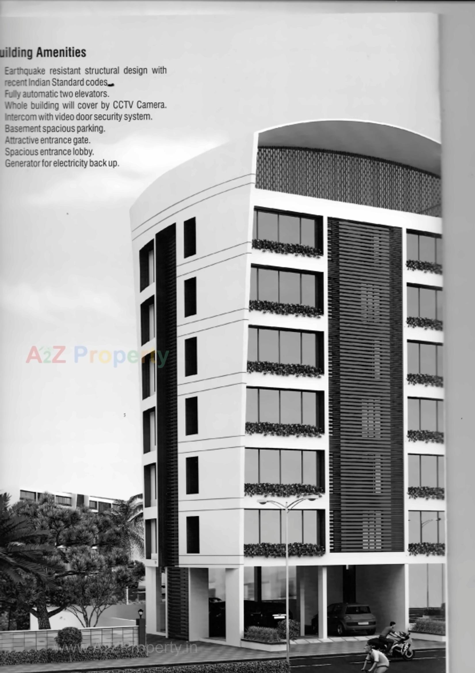 3D Elevation of real estate project Anjanshalaka Residency located at Valsad, Valsad, Gujarat