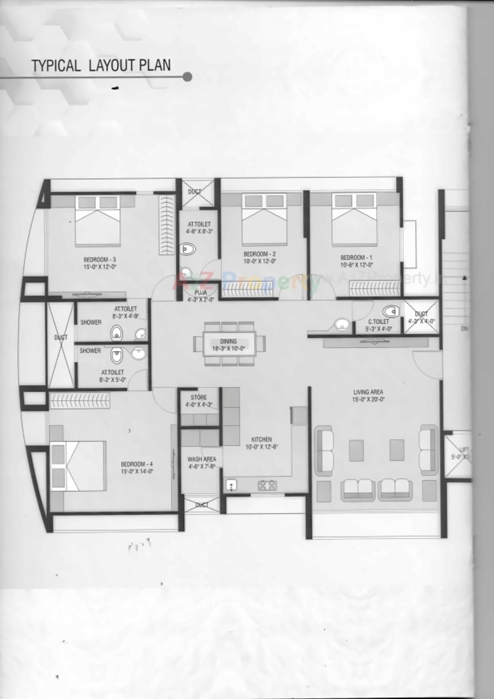 Layout of real estate project Anjanshalaka Residency located at Valsad, Valsad, Gujarat