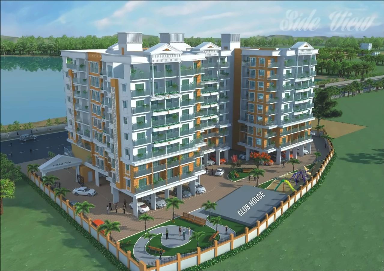 3D Elevation of real estate project Apex Lake View located at Umargam, Valsad, Gujarat