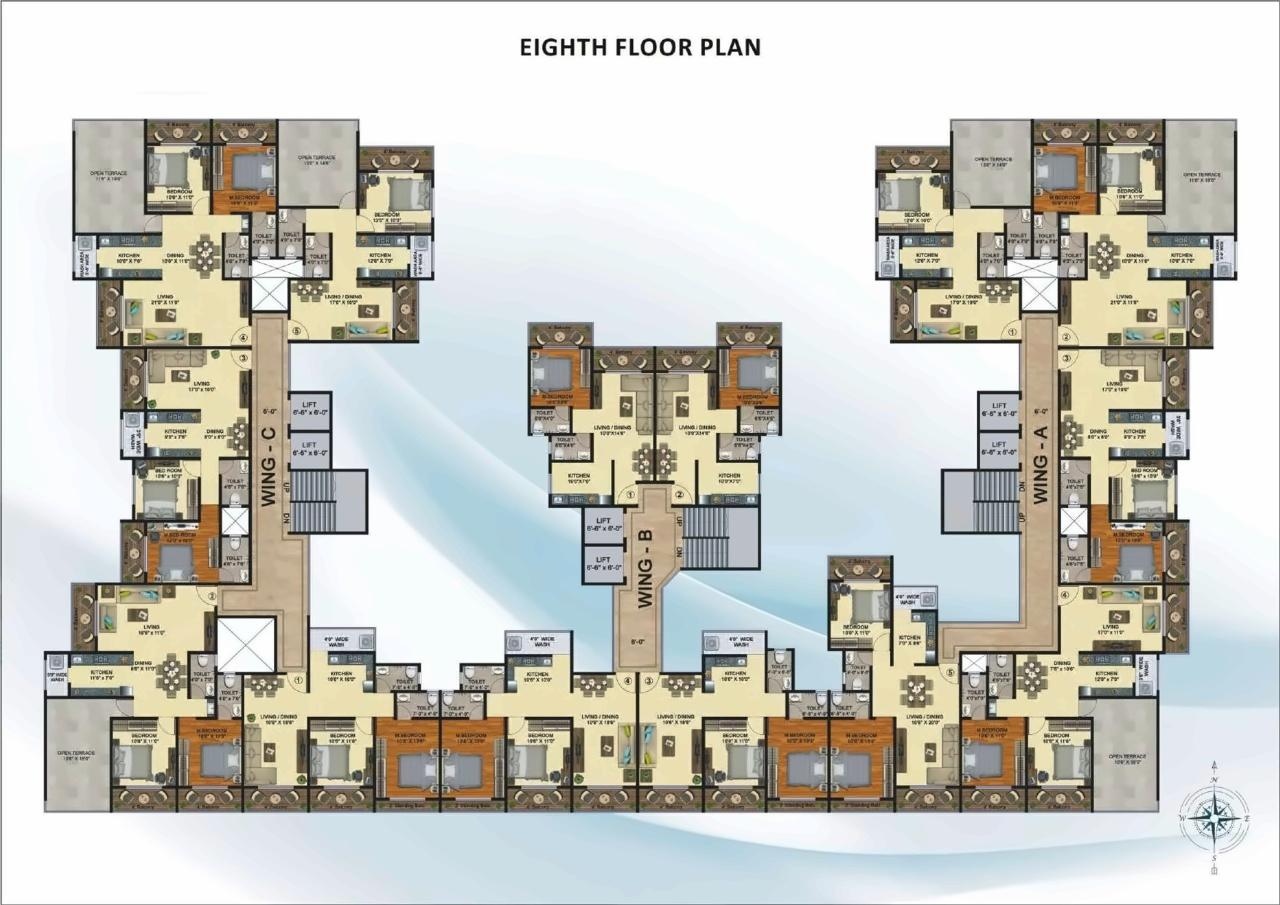 Layout of real estate project Apex Lake View located at Umargam, Valsad, Gujarat