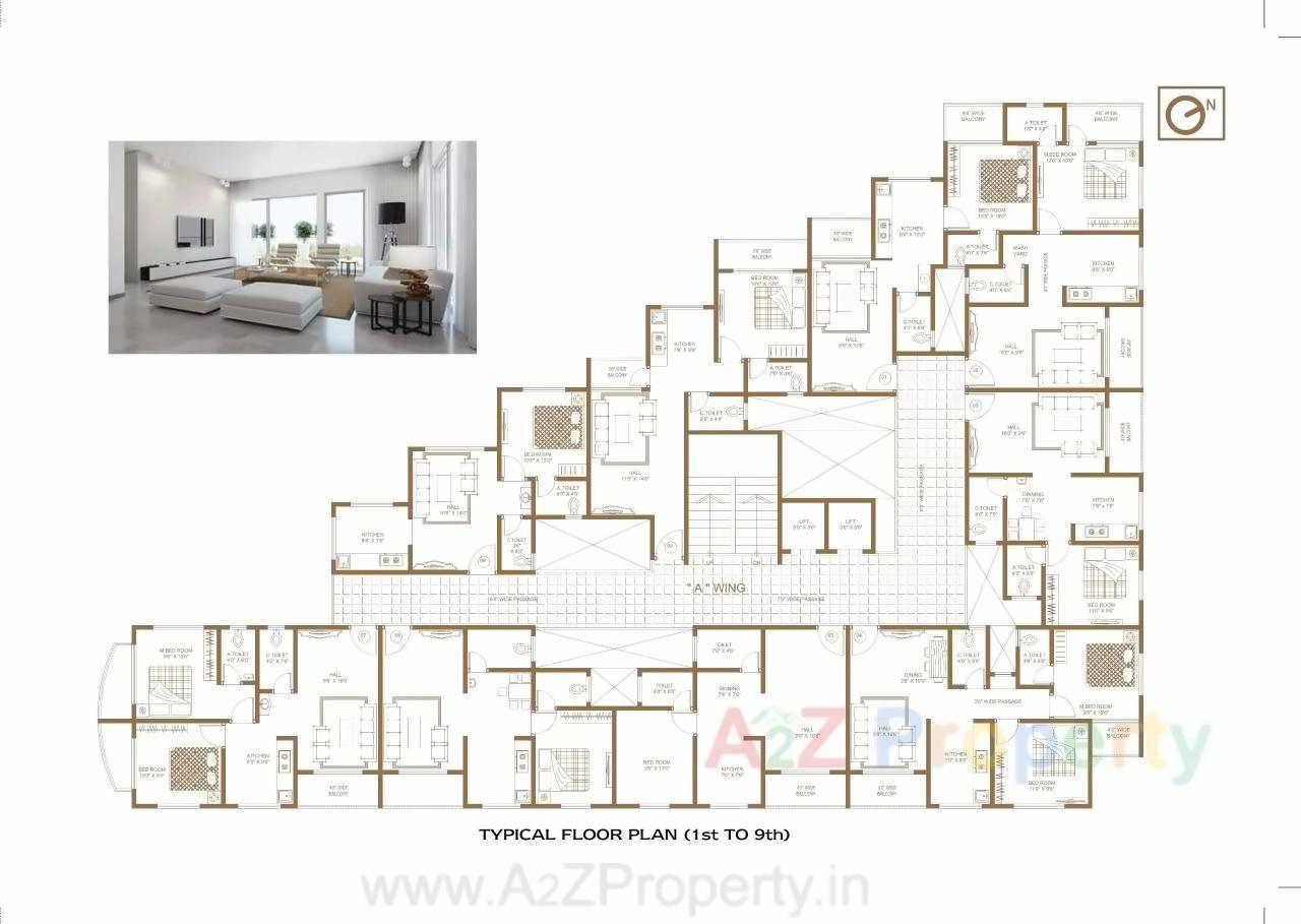 Layout of real estate project Apex Paradise located at Umargam, Valsad, Gujarat