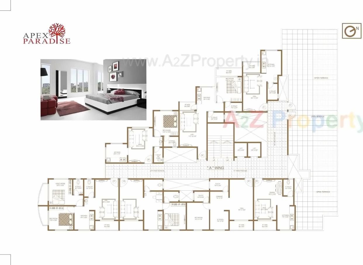 Layout of real estate project Apex Paradise located at Umargam, Valsad, Gujarat
