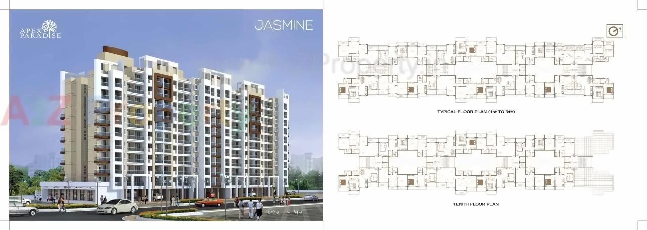 3D Elevation of real estate project Apex Paradise located at Umargam, Valsad, Gujarat