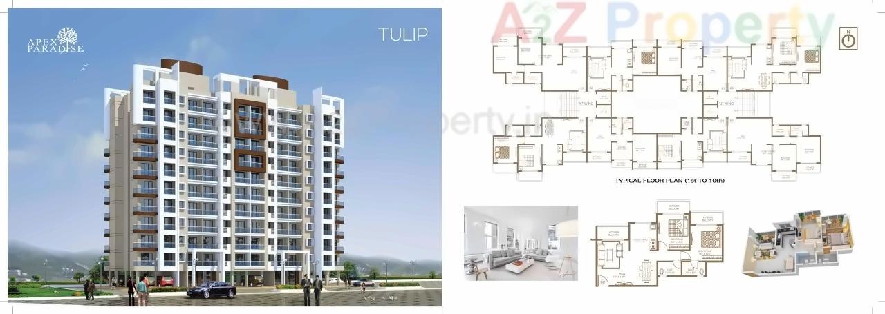 Layout of real estate project Apex Paradise located at Umargam, Valsad, Gujarat