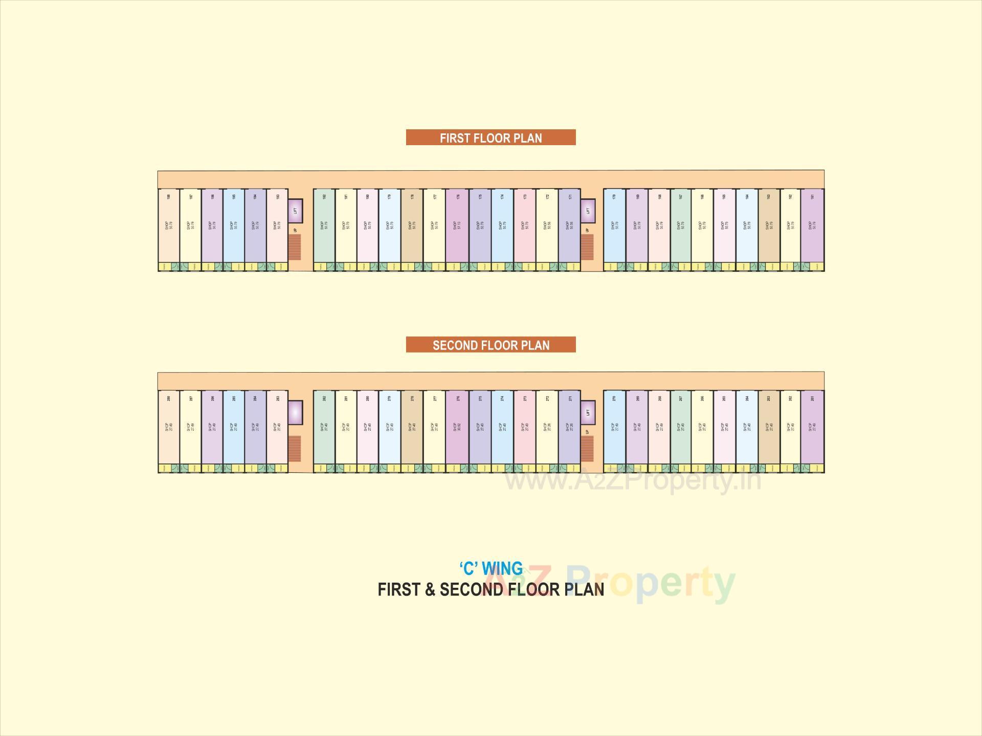 Layout of real estate project Ashapura Complex located at Vapi, Valsad, Gujarat
