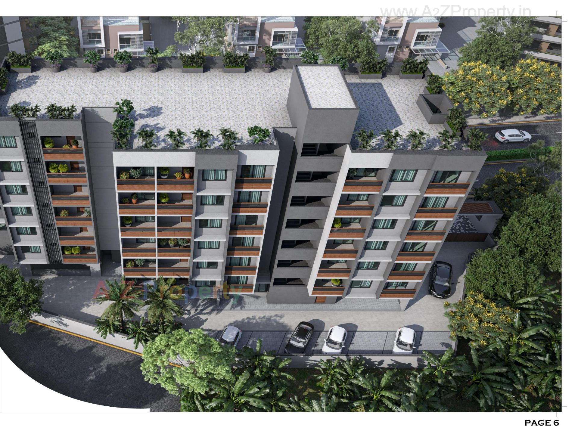 3D Elevation of real estate project Aum Royale located at Vapi, Valsad, Gujarat