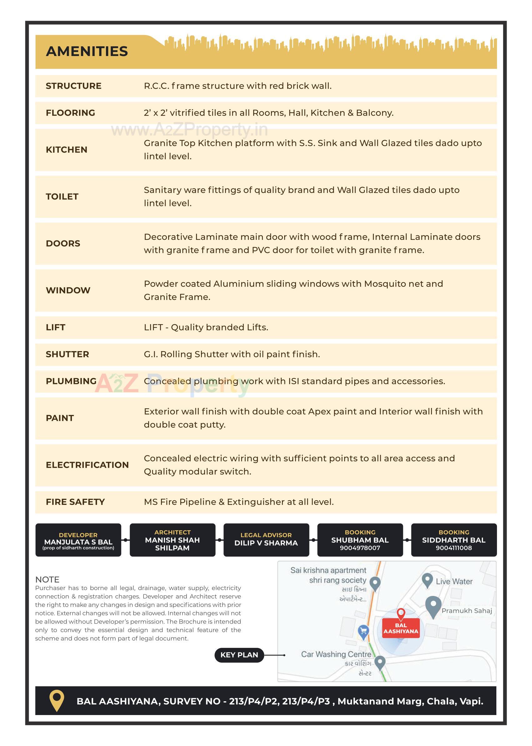  of real estate project Bal Aashiyana located at Chala, Valsad, Gujarat