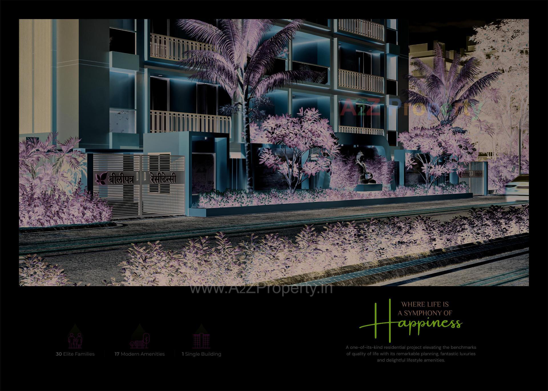 3D Elevation of real estate project Bilipatra Residency located at Abrama, Valsad, Gujarat