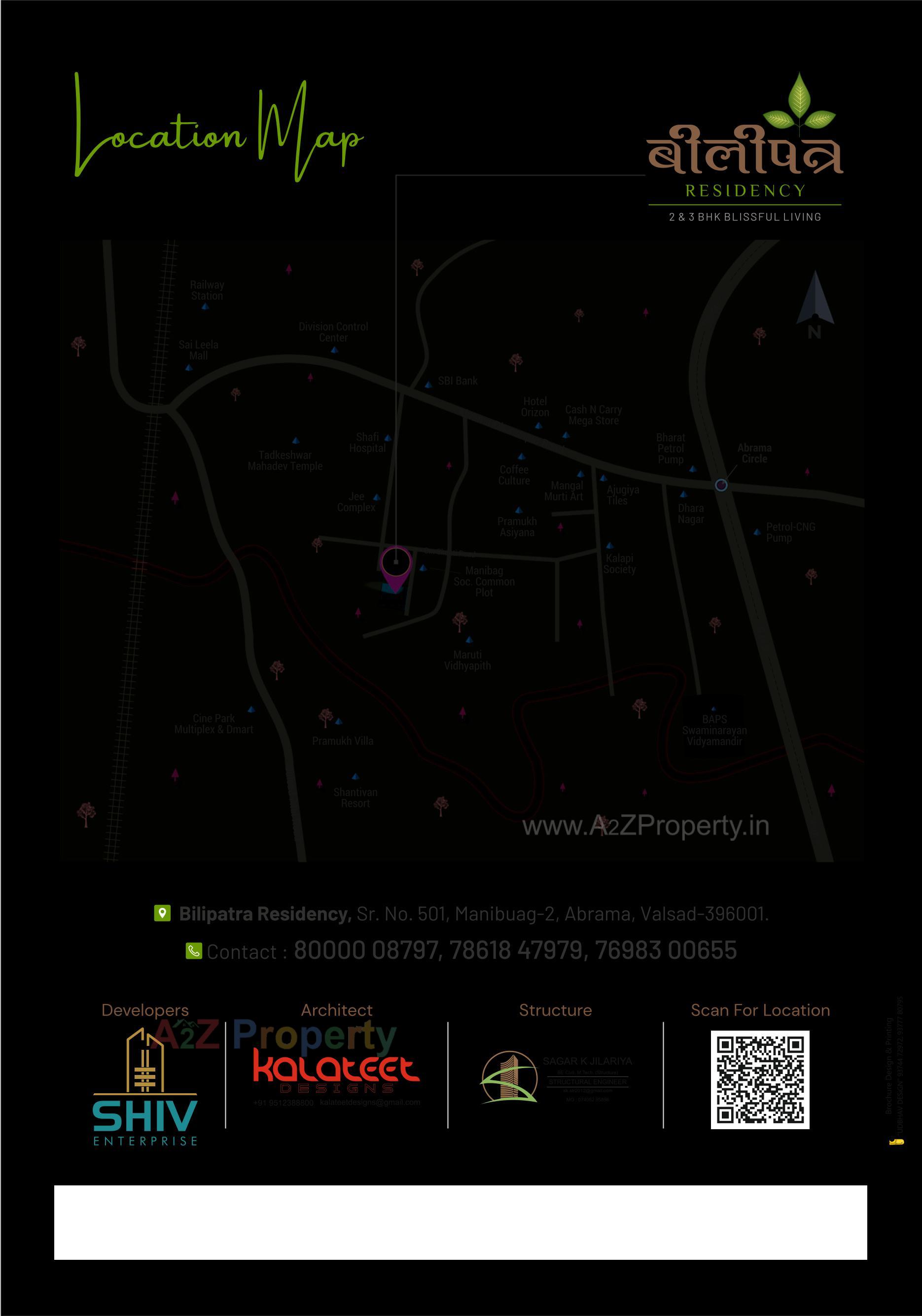  of real estate project Bilipatra Residency located at Abrama, Valsad, Gujarat