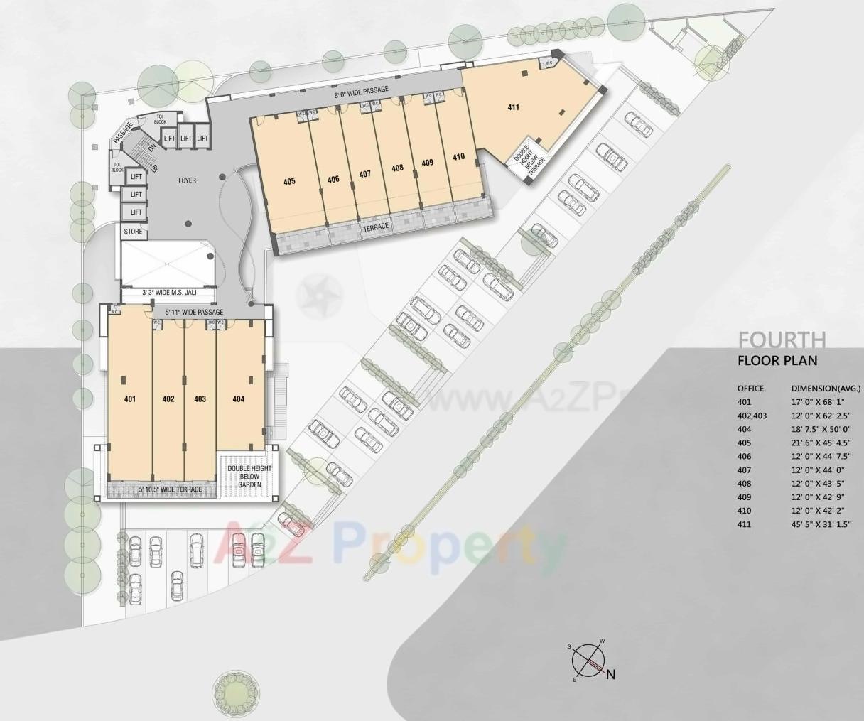 Layout of real estate project Capital Business Center located at Vapi, Valsad, Gujarat
