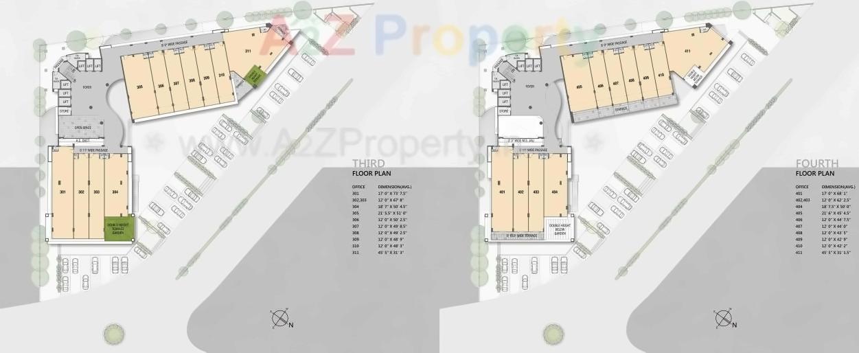 Layout of real estate project Capital Business Center located at Vapi, Valsad, Gujarat