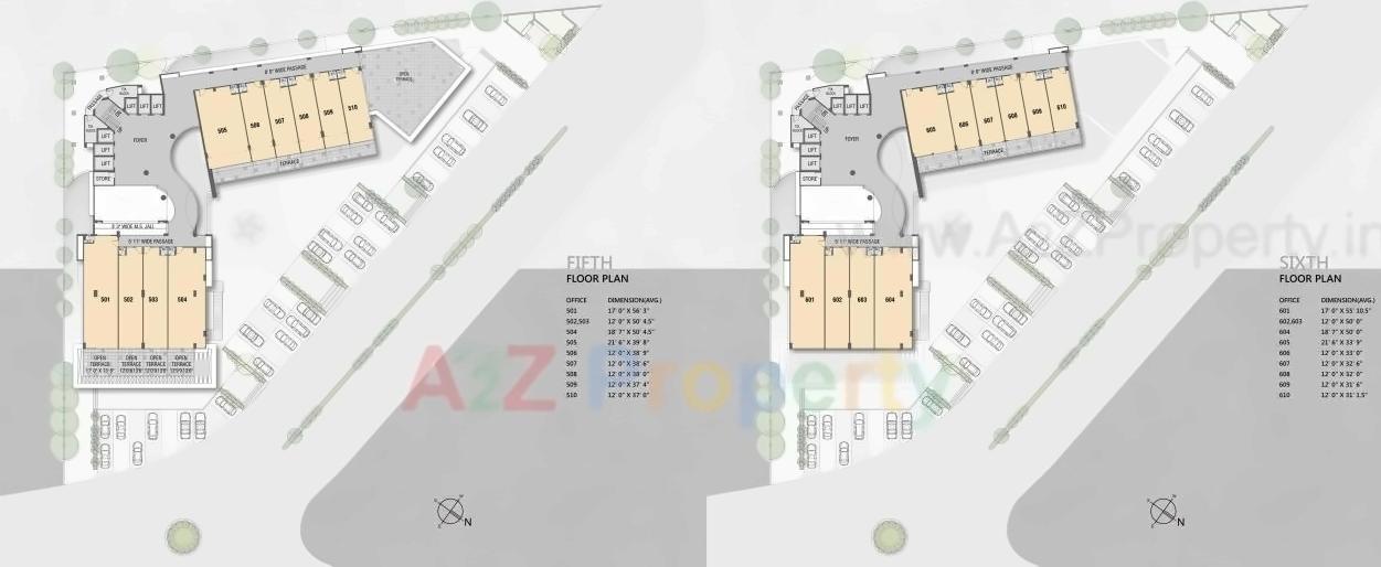 Layout of real estate project Capital Business Center located at Vapi, Valsad, Gujarat